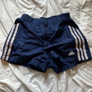 Navy blue dri-fit/ soccer shorts from Adidas